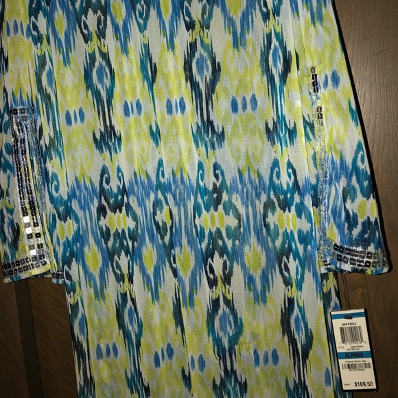 Sheer swim coverup with sequin detail - Picture 5 of 5